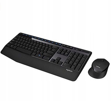 Zestaw bezprzewodowy klawiatura + mysz Logitech Wireless Combo MK345 czarny