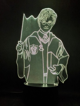 ГАРРИ ПОТТЕР 3D СВЕТОДИОДНЫЙ НОЧНИК + ПУЛЬТ ДУ