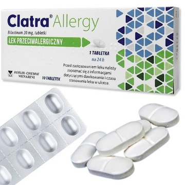 Clatra Allergy 20mg 10 tabletek Lek na Alergię