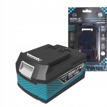 Akumulator Dedra 18v akumulator litowo jonowy DED7034 4AH SAS