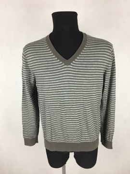 Gap sweter v-neck w paski L *PWB*