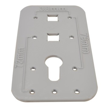 ШАБЛОН ДЛЯ УСТАНОВКИ ДВЕРНЫХ РУЧОК 72мм