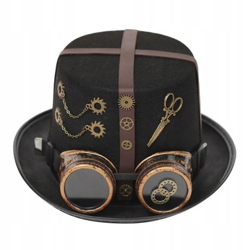Steampunk Gears Top Hats Nakrycia głowy Czapka