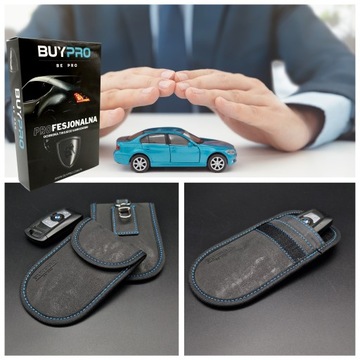 Etui na Kluczyk Keyless Klatka Faraday Blokada Sygnału 2x Pokrowiec OCHRONA