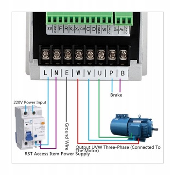 120W 220V jednofazowy przetwornica częstotliwości