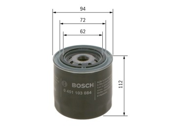BOSCH FILTR OLEJE PORSCHE VW
