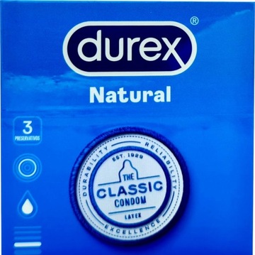 DUREX CLASSIC Natural kartonik 3 szt.