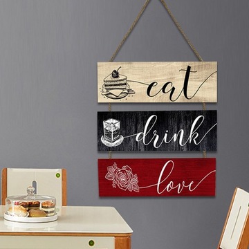 Деревянный настенный знак, украшение стены кухни фермерского дома