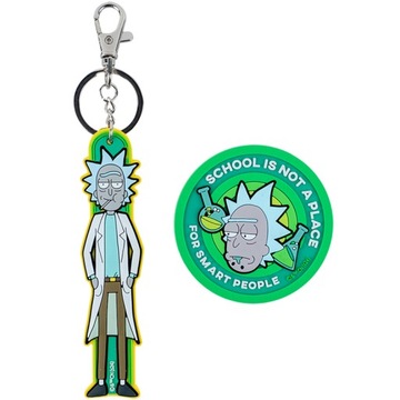 Zestaw Naszywka na rzep brelok do kluczy Rick and Morty KITE