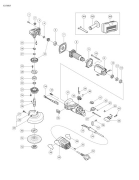 Держатель щетки для угловой шлифовальной машины HITACHI G13SR3