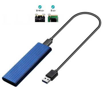 Адаптер-считыватель USB 3.0 — NGFF M.2/B 6 Гбит/с в корпусе SSD
