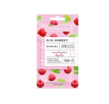 BIELENDA ECO SORBET MALINA MASECZKA NAWILŻAJĄCA 8g