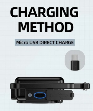 Мини-яркий USB-перезаряжаемый фонарик-ключ