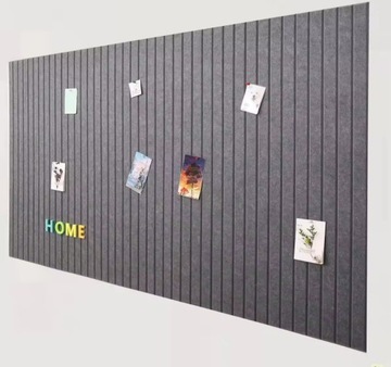 TABLICA FILCOWA LAMELE na plan lekcji 60x120cm filc SZARA 38 + PINEZKI