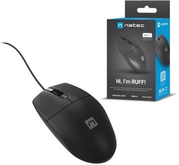 Myszka przewodowa Natec Ruff 2 sensor optyczny