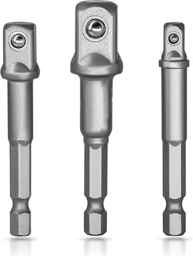 REDUKCJE ADAPTERY DO WKRĘTARKI NASADKI 1/4 3/8 1/2