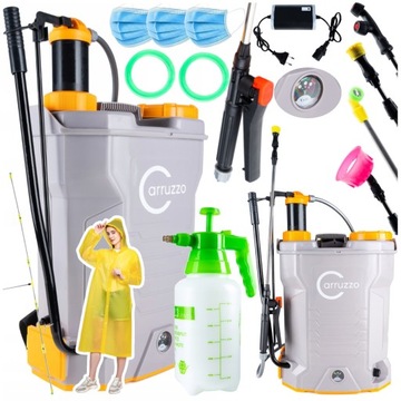 РЮКЗАК-ОПРЫСКИВАТЕЛЬ Аккумуляторный ЭЛЕКТРИЧЕСКИЙ БОЛЬШОЙ 16 Л + БЕСПЛАТНЫЙ НАБОР