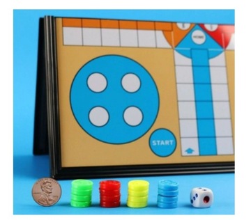 Простая пластиковая игра Людо, настольная игра Людо, магнитная, многофункциональная