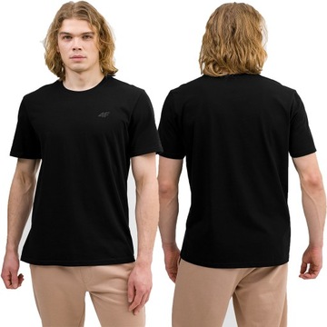 4F ФУТБОЛКА МУЖСКАЯ, СПОРТИВНАЯ ФУТБОЛКА ИЗ ХЛОПКА SS24