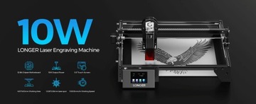 Grawer laserowy LONGER RAY5 10W 400x400mm DIY+platforma robocza