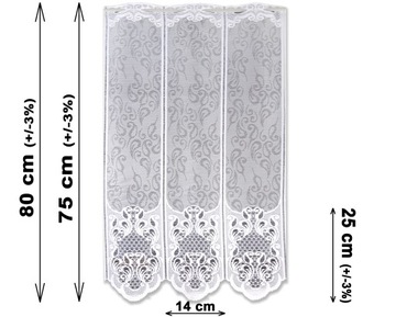 Жаккардовый ламбрекен для штор 80 см