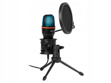 КОМПЬЮТЕРНЫЙ МИКРОФОН КОНДЕНСАТОР ИГРОВАЯ СТУДИЯ КАРАОКЕ USB-ФИЛЬТР