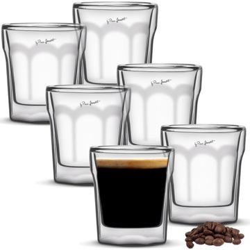 Szklanki termiczne LAMART 80ml Espresso 6 sztuk