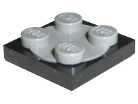 LEGO 3680c02 Obrotnica 2x2 Czarny 4221774 1szt NOWA