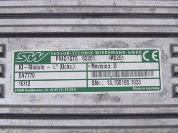 МОДУЛЬ КОМПЬЮТЕРНОГО КОНТРОЛЛЕРА FAUN VARIOPRESS МУСОРОВОЗ IO-MODULE-T2 EA7770