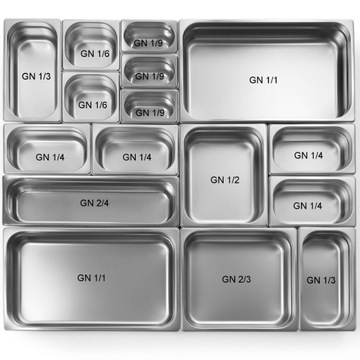 Pojemnik gastronomiczny do pieców GN 1/2 wys. 65 mm - Hendi 816080a