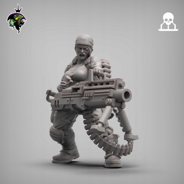 Sergeant Hawker - Reptilian Overlords - Druk 3D