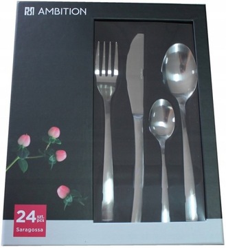 AMBITION 24 MODERN SZTUĆCE SARAGOSSA KOMPLT 6 OSÓB
