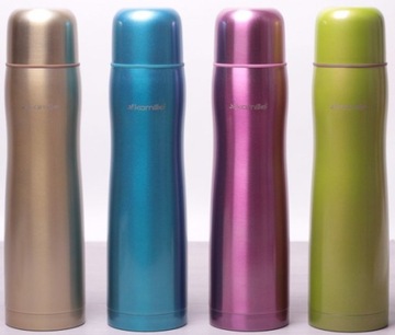 ДЕТСКИЙ ТЕРМОС ДЛЯ ШКОЛЫ 1000мл золотой + СТАЛЬНАЯ ТУРИСТИЧЕСКАЯ КРУЖКА 1Л