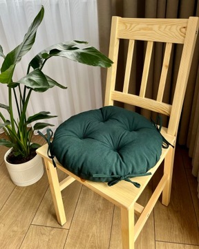 Подушка на стул 35см BOTTLE GREEN CIRCLE