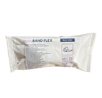 BANDAŻ ELASTYCZNY OPASKA TKANA Z ZAPINKĄ 8cm x 4m