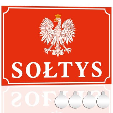 Tabliczka PCV Informacyjna SOŁTYS 30x20 Druk UV + przylepce