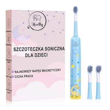 SZCZOTECZKA SONICZNA ELEKTRYCZNA DO ZĘBÓW DLA DZIECI HEELLY