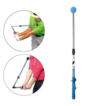 Składany kij do rozgrzewki Teleskopowy przyrząd treningowy Blue Grip Argent