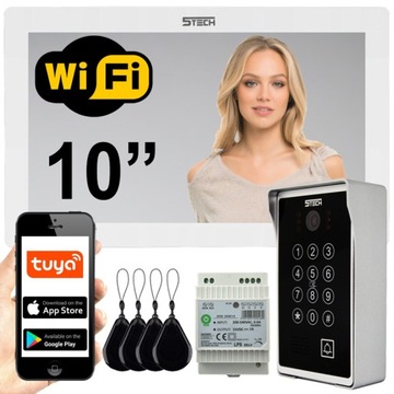 WIDEODOMOFON 5tech WIFI CZYTNIK SZYFR DIN IPS 10'