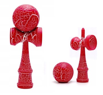 HIT KENDAMA DREWNIANA GRA JAPOŃSKA RED-WHITE