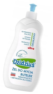 Dzidziuś Гель для чистки бутылочек, 500 мл, набор из 3 шт.