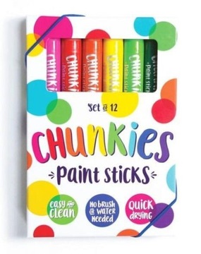 FARBY W KREDCE CHUNKIES PAINT STICKS 12 SZTUK