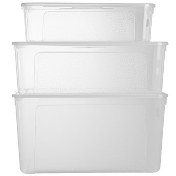 3x ПЛАСТИКОВЫЙ КОНТЕЙНЕР С КРЫШКОЙ ПЛАСТИКОВАЯ КОРОБКА