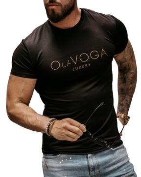 T-shirt męski OLAVOGA HUGO czarny - XL