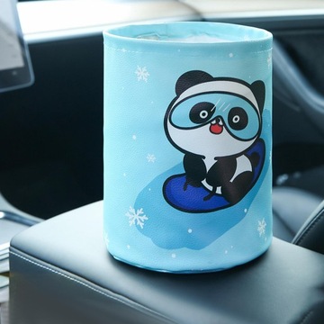 Kosz na śmieci samochodowy Wiszący worek na śmieci do przechowywania samochodów Panda