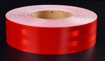 ЛЕНТА контурная светоотражающая красная 50/5м КРАСНАЯ МИКРОПРИЗМАТИЧЕСКАЯ