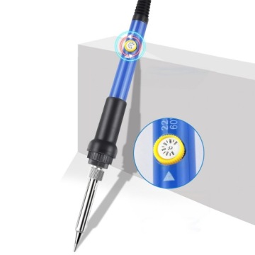 МАЛЕНЬКИЙ ПАЯЛЬНИК С РЕГУЛИРОВКОЙ ТЕМПЕРАТУРЫ 60 Вт + 6 НАКОНЕЧНИКОВ