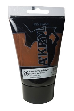 Farby Akrylowe Akryl Renesans 100ml Brąz Van Dyck