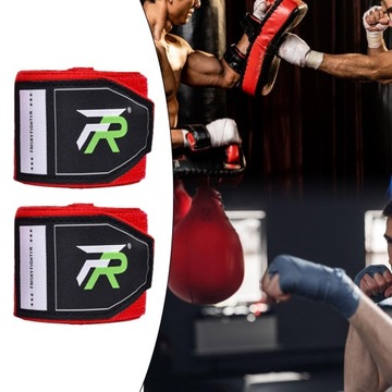 de-2шт боксерские бинты для защиты запястья 118 дюймов боксерские перчатки боксерские красные