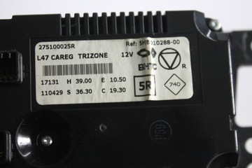 PANEL KLIMATIZACE 275100025R RENAULT LATITUDE 10-